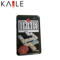 Juego de dominós de alta calidad en caja de estaño al por mayor